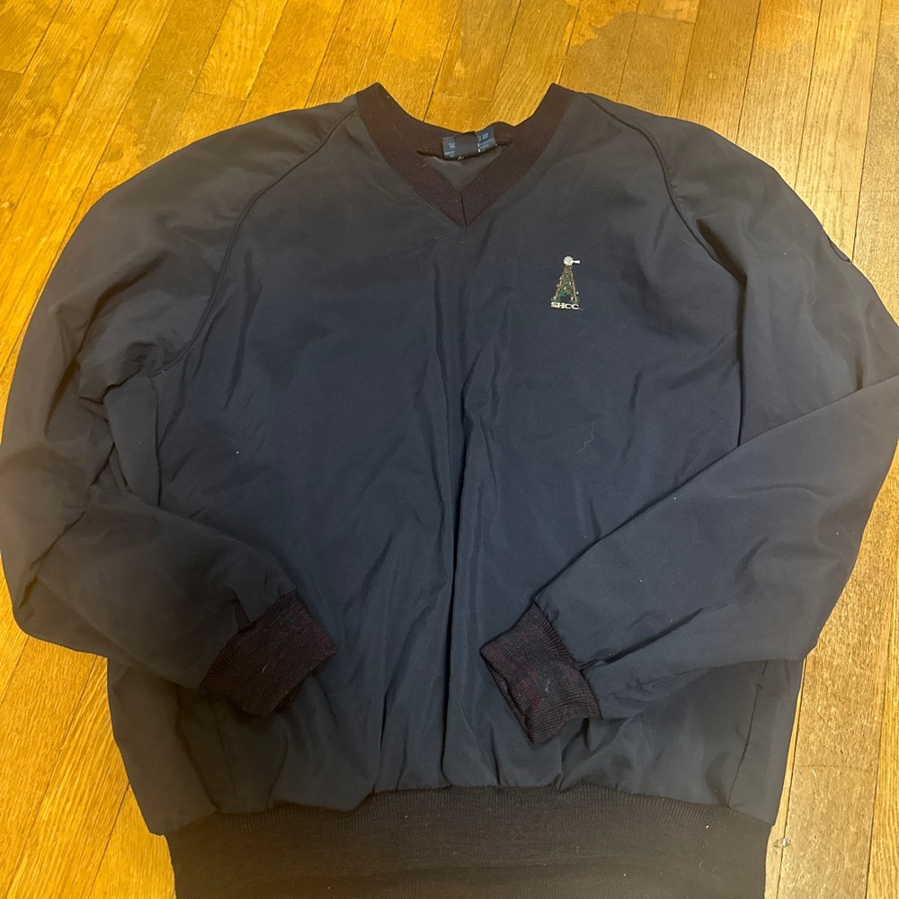 Vintage Sunderland Navy V-Neck Sweater